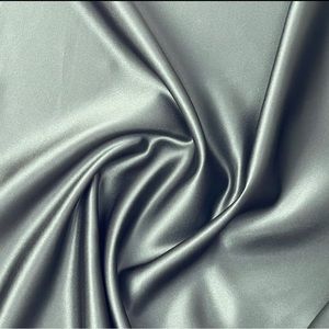 Basil Green Dull Satin Fabric